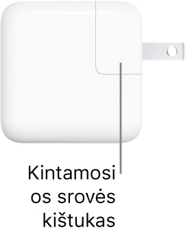 30 W USB-C maitinimo adapteris.