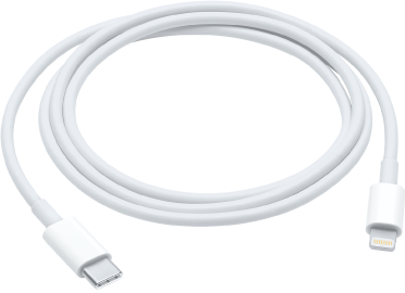 Cablul de la USB-C la Lightning.