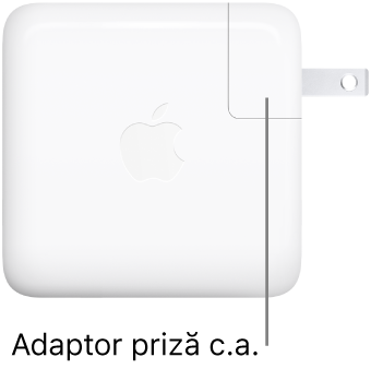 Adaptorul de alimentare USB‑C 67 W sau 96 W.