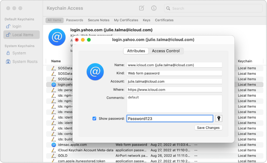 How To Know Keychain Password On Mac