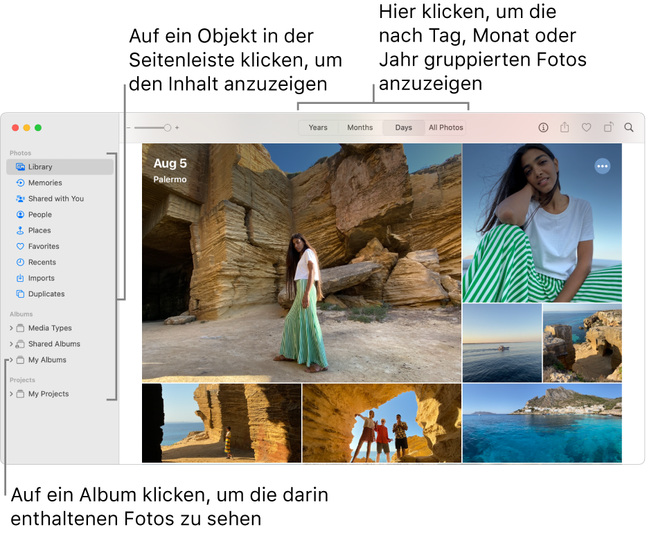 Los Gehts Mit Der App „Fotos“ Auf Dem Mac - Apple Support (DE)