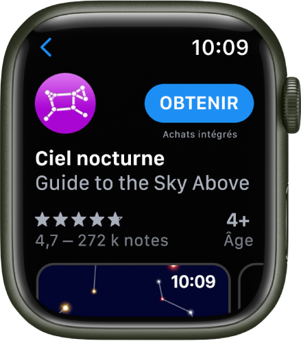 Une app qui affiche l’app App Store sur l’Apple Watch