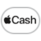 mygtuką „Apple Cash“