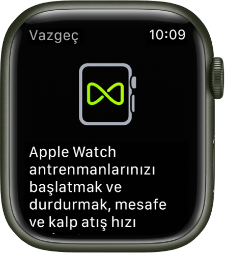 Apple Watch’unuzu spor salonu ekipmanıyla eşlerken görünen eşleme ekranı.