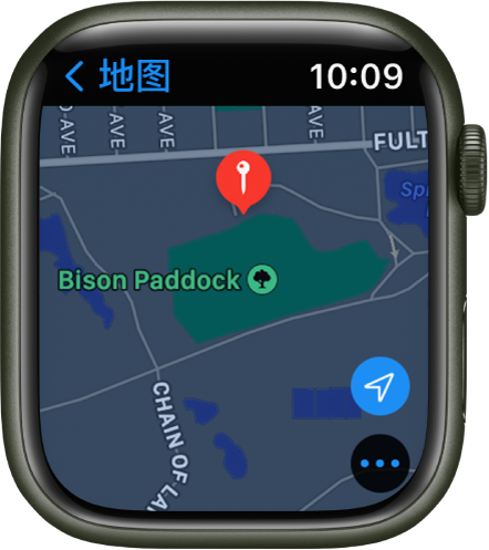 “地图” App 显示的地图上放置了红色大头针，可使用该大头针来获取地图上某个地点的大概位置，或者用作路线的目的地。