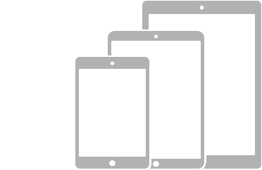 رسم توضيحي يعرض ثلاثة طرز من iPad بها زر الشاشة الرئيسية.