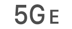 Иконката за състоянието на 5G E.