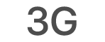 Иконката за състоянието на 3G.
