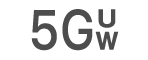 Иконката за състоянието на 5G UW.
