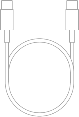 Das USB-C-Ladekabel.