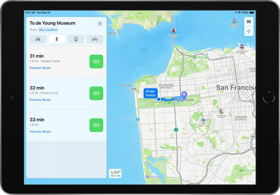 Map My Walk Draw Route Get Walking Directions In Maps On Ipad - Apple Support