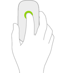 An illustration symbolizing a click on a mouse.