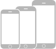 ثلاثة طرز من iPhone مزودة بزر الشاشة الرئيسية.