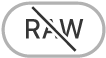 el botó “RAW desactivat”