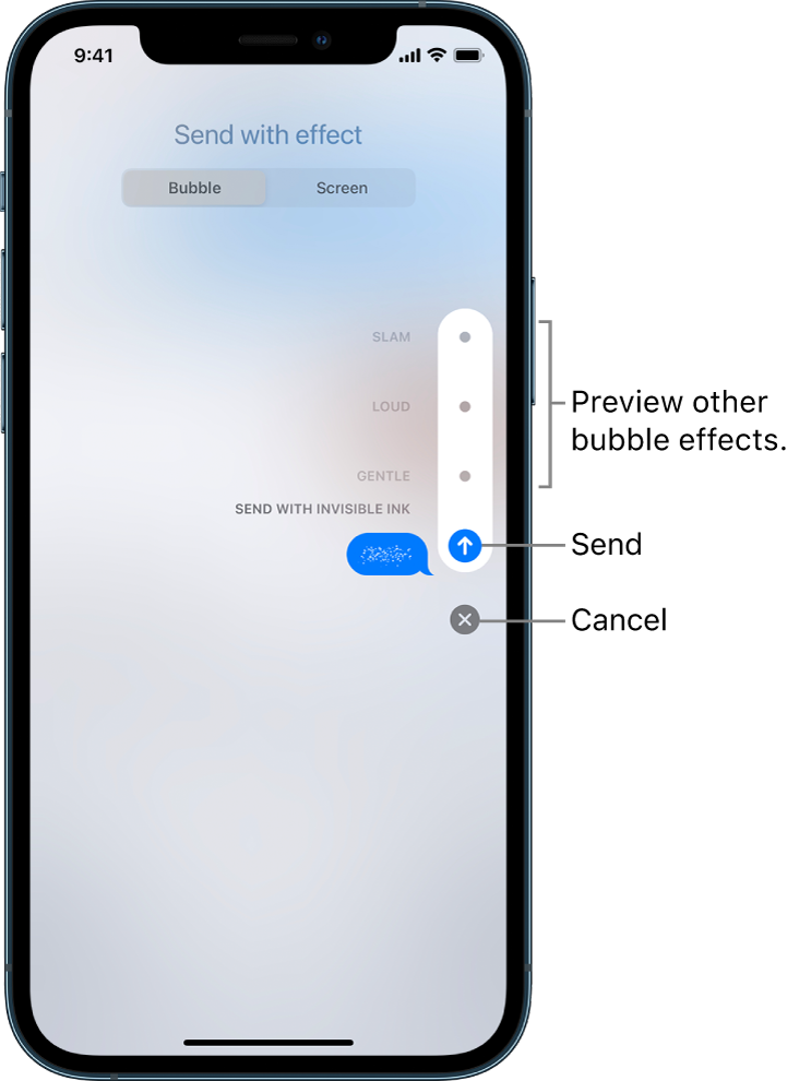 Send Animated Effects In Messages On Iphone Apple Support