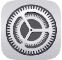 iOS cog icon