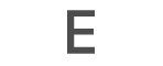 The EDGE status icon (an “E”).