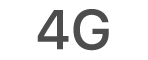 El ícono de estado de 4G.