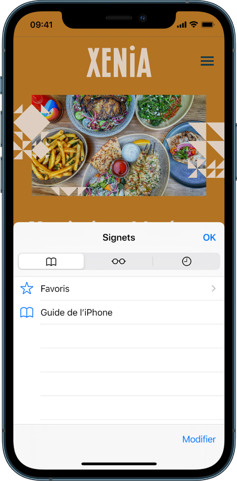 ajouter signet safari