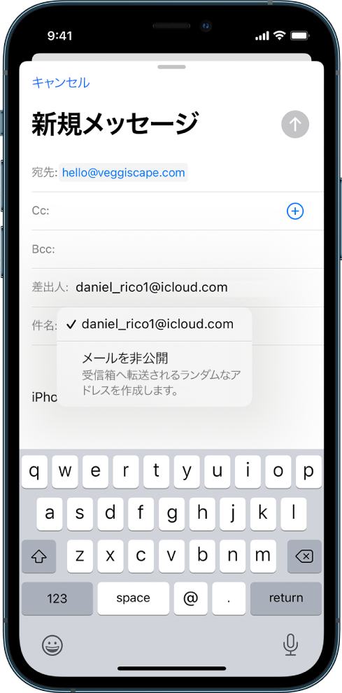 Iphoneの メール で メールを非公開 を使用する Apple サポート 日本
