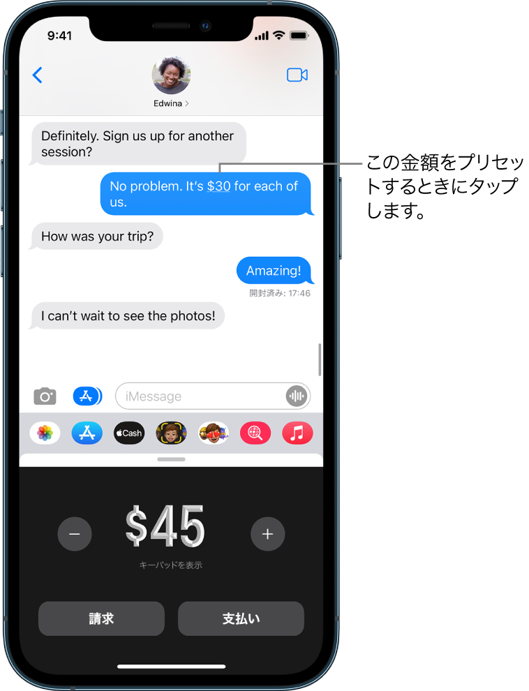 Iphoneでお金を送る 受け取る 請求する 米国のみ Apple サポート 日本