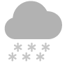 Икона која симболизује местимично са снегом.