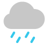 Икона која симболизује слабу кишу.