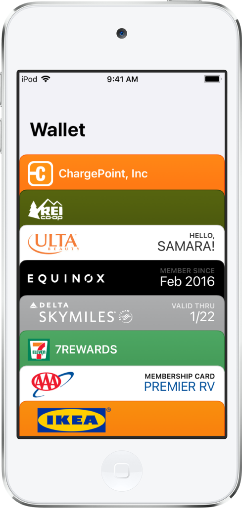Add and use passes in Wallet on iPod touch - Apple Support
