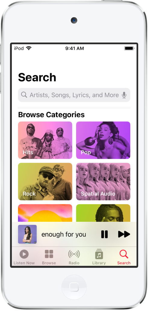 Search for music on iPod touch – Apple Support (AU)