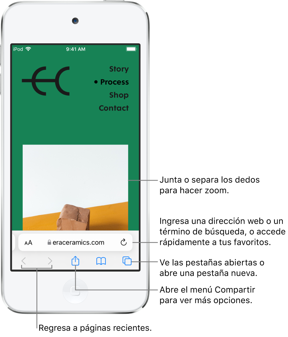 Navegar rápidamente con gestos - Soporte técnico de Apple