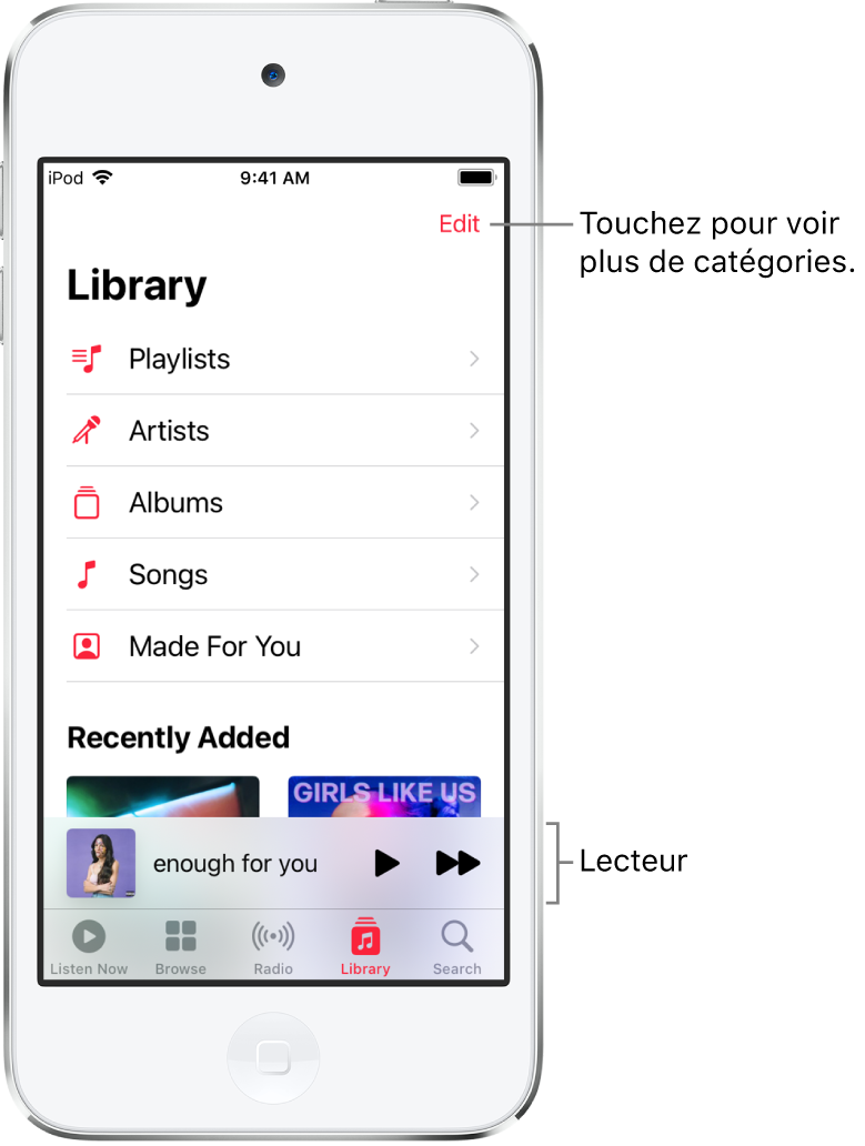 Guide d'utilisation de l'iPod touch - Assistance Apple (CM)