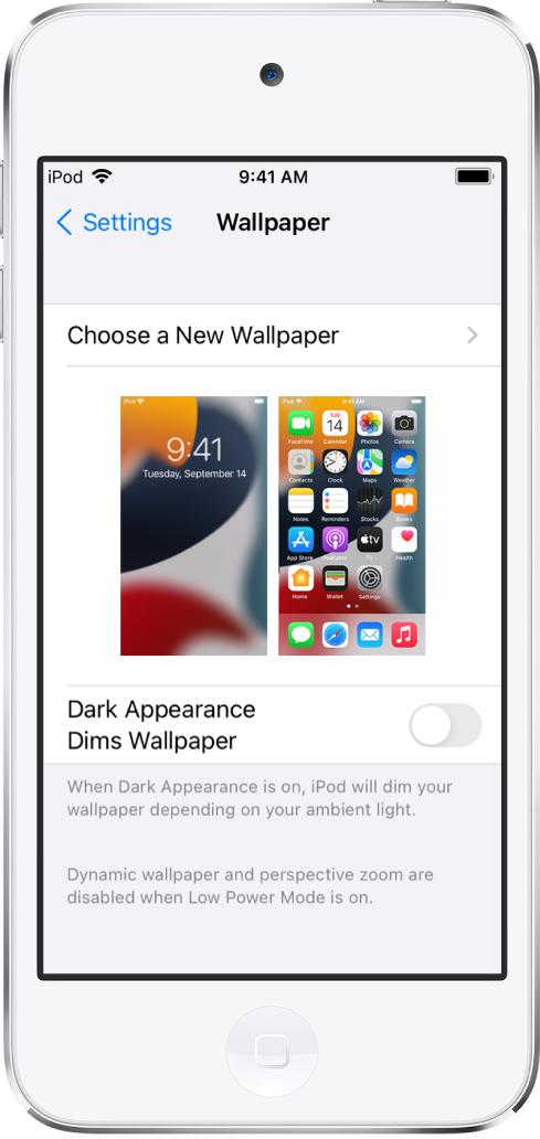 Changer le fond d'écran de l'iPod touch - Assistance Apple (FR)
