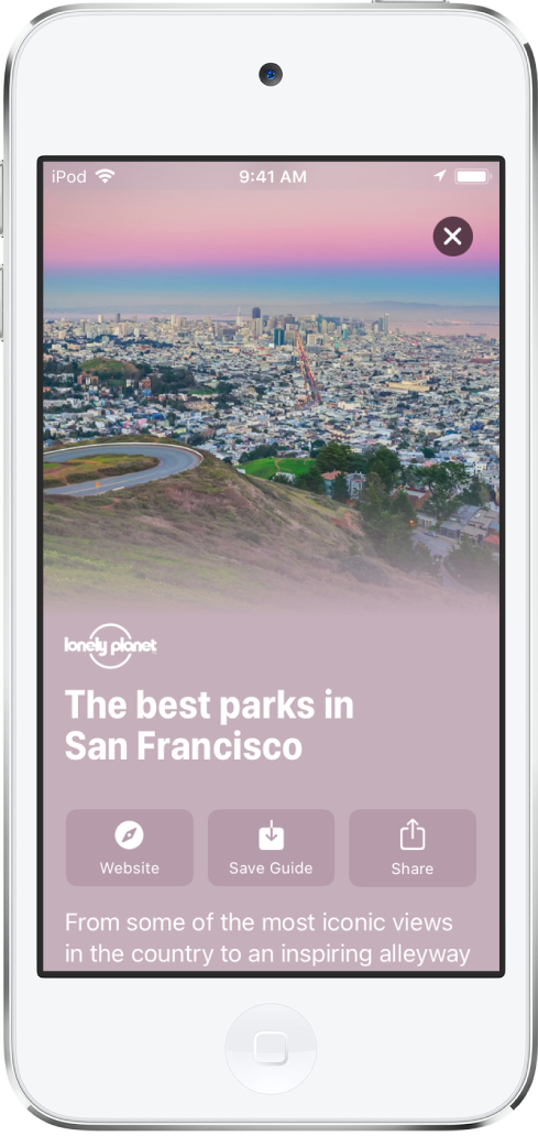 Una guida per i parchi di San Francisco.