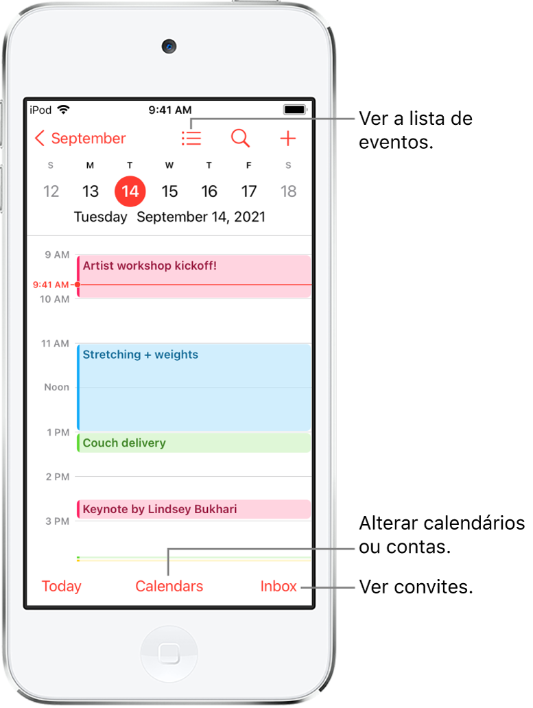 Crie e edite eventos no Calendário do iPhone - Suporte da Apple (BR)