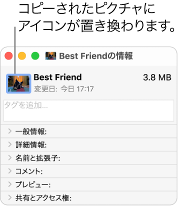 Macでファイルやフォルダのアイコンを変更する Apple サポート 日本