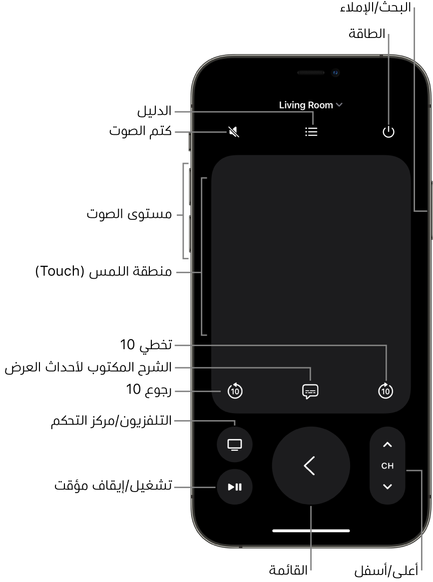 تطبيق جهاز التحكم