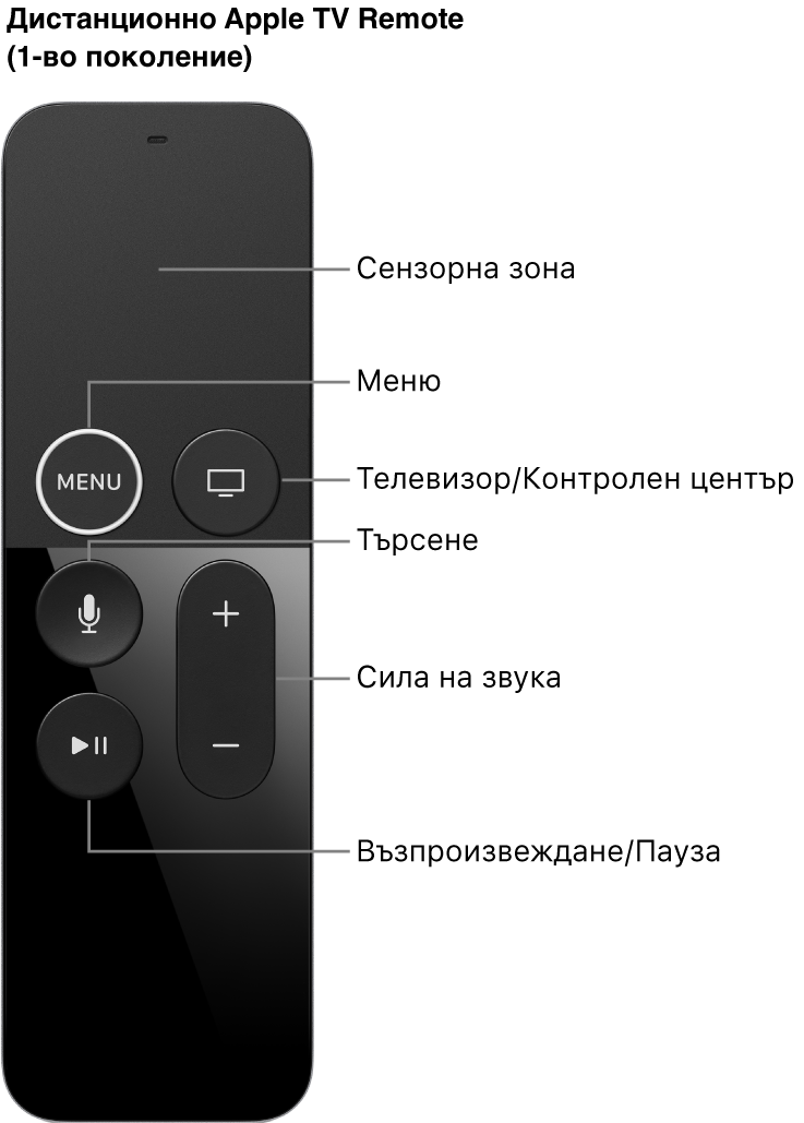 Apple TV Remote TV (1-во поколение)
