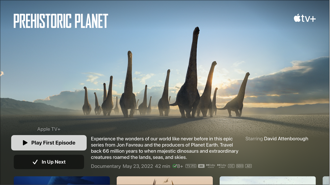 Οθόνη στην οποία φαίνεται η οθόνη αναζήτησης μιας τηλεοπτικής εκπομπής