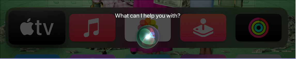 Home Screen showing Siri prompt