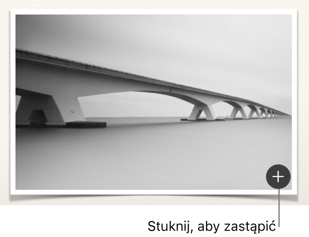 Ilustracja przedstawiająca obrazek z przyciskiem zastępowania obrazka.