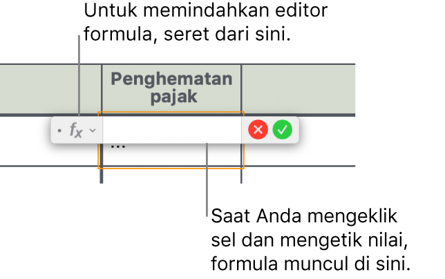 Editor formula.