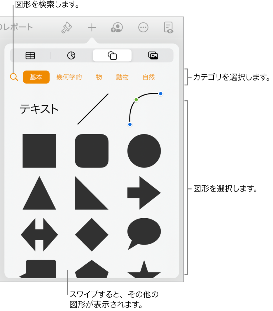 Ipadのpagesで図形を追加する 編集する Apple サポート 日本