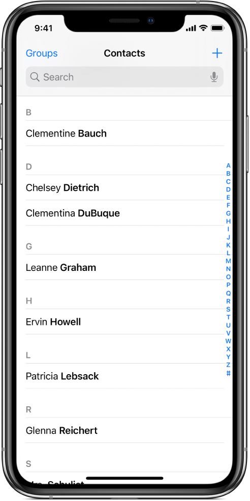 The result of a shortcut showing multiple contacts being added.