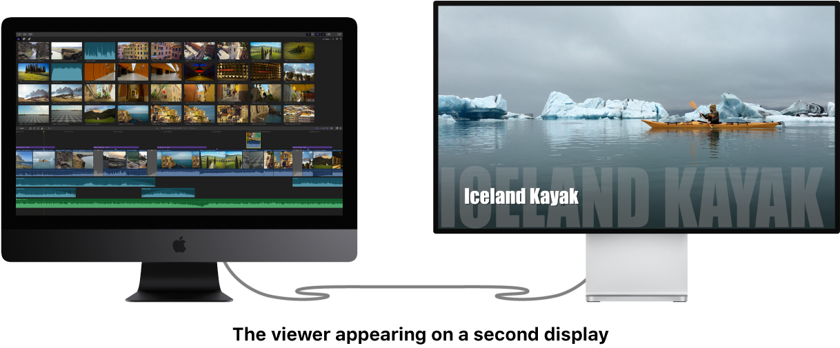 The viewer shown on a second display
