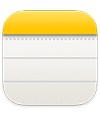 das App-Symbol „Notizen“