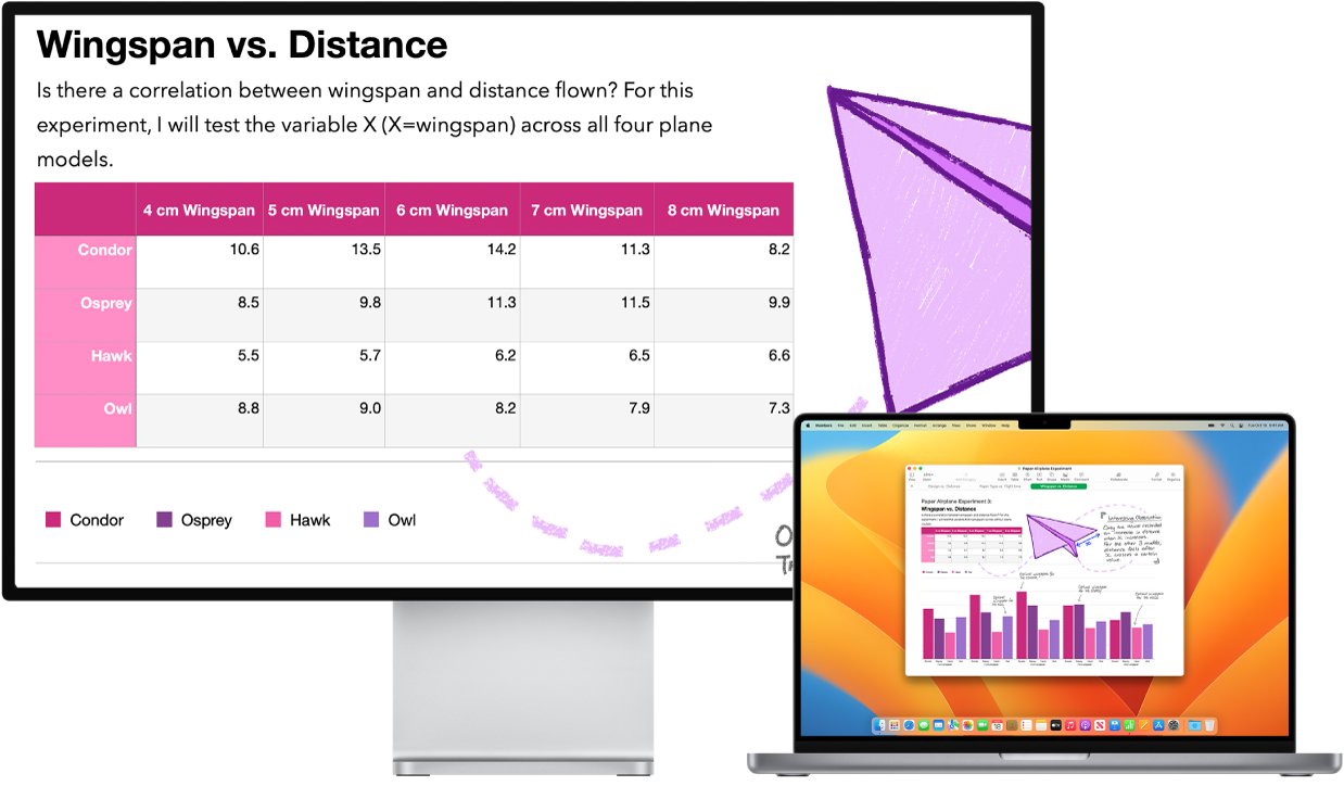 Zoom Display is active on the desktop screen, while the screen size stays fixed on MacBook Pro.