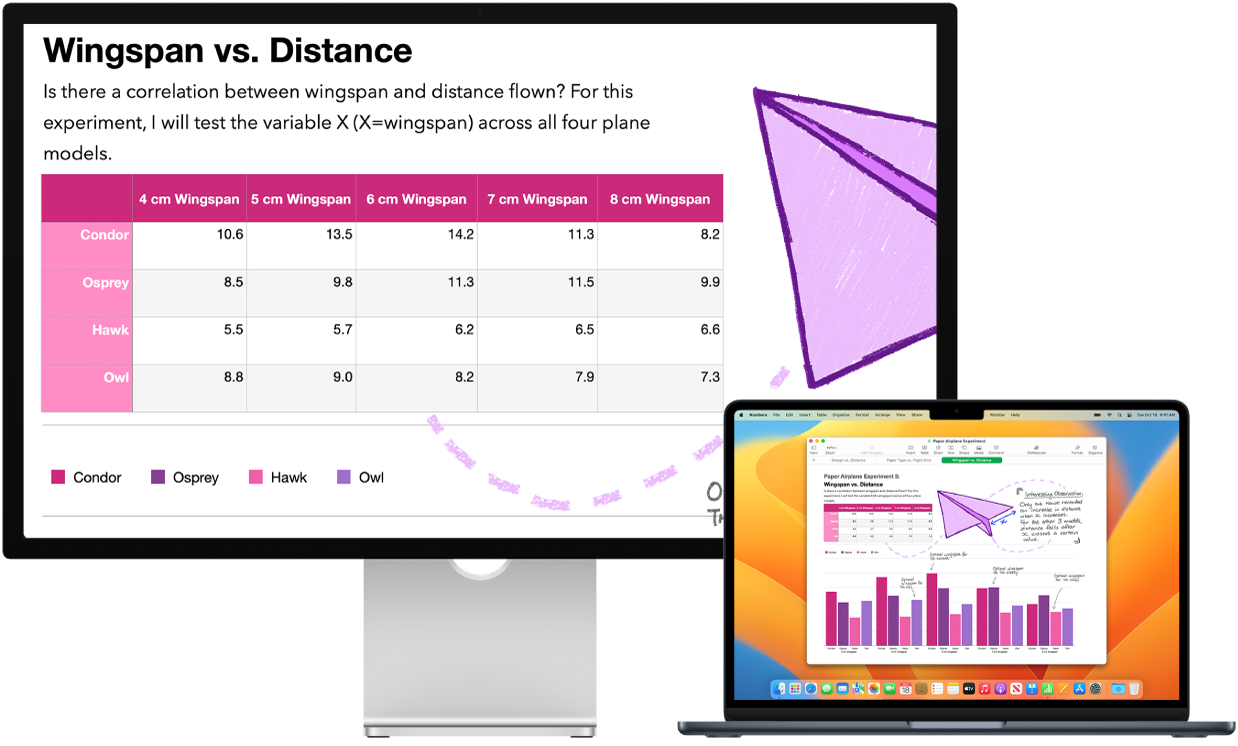 Zoom Display is active on the desktop screen, while the screen size stays fixed on MacBook Air.