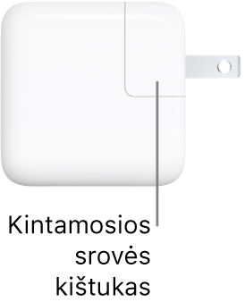 30 W USB-C maitinimo adapteris.