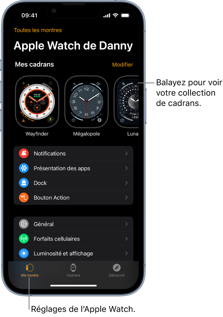 L’app Apple Watch Assistance Apple (FR)