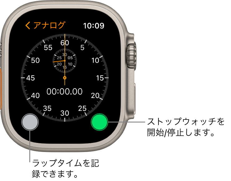 Apple Watch Ultraのストップウォッチで時間を計る Apple サポート 日本
